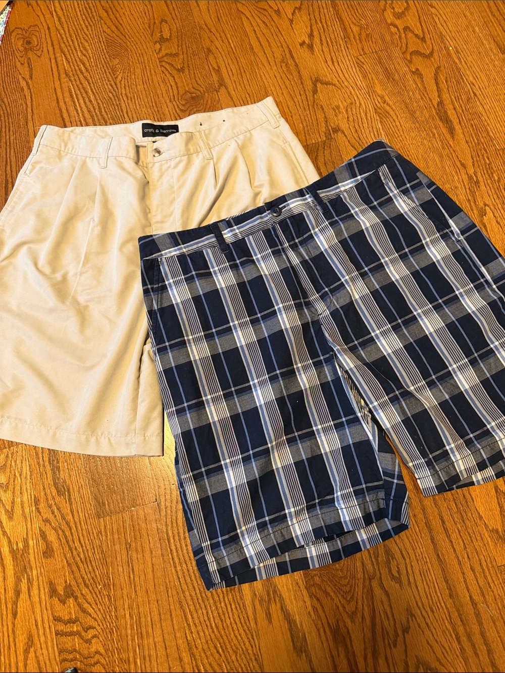 Croft & Barrow men's  shorts - size 34 - bundle of 2